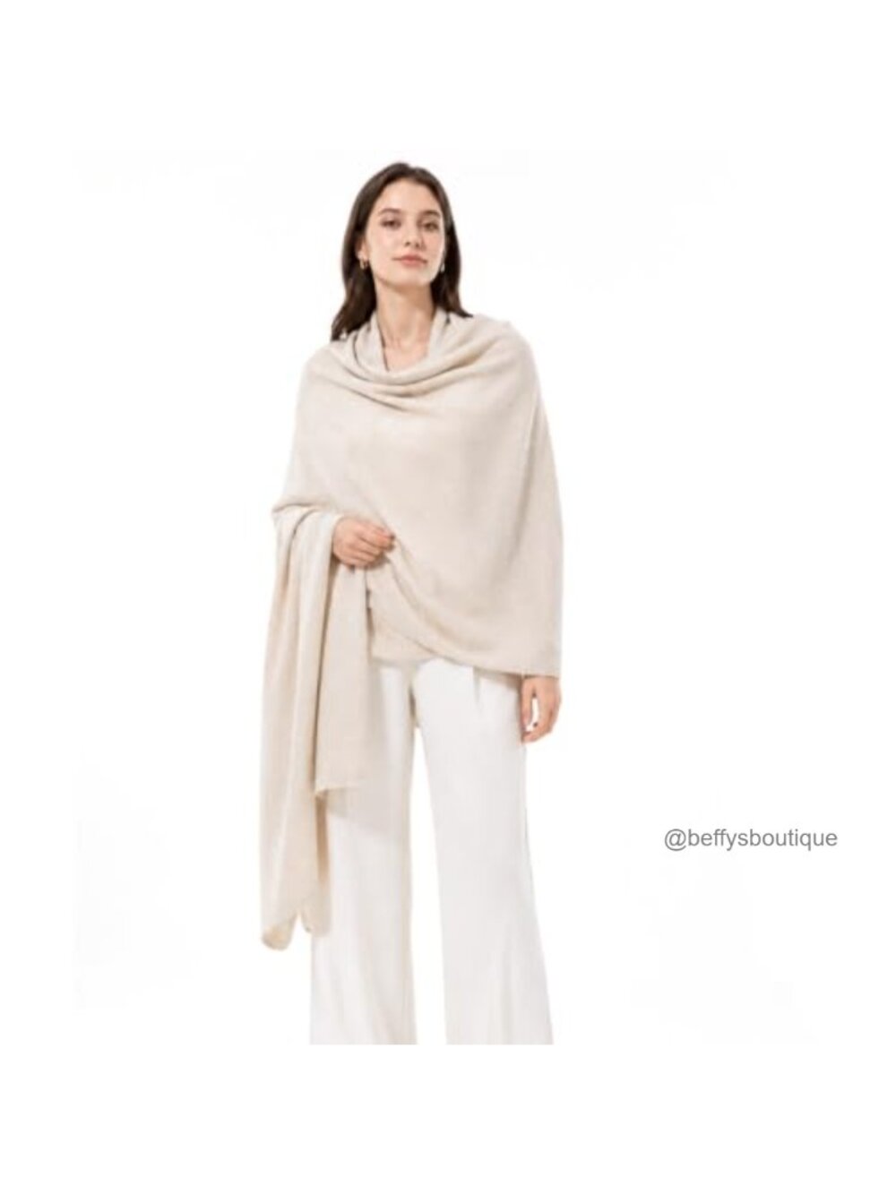 Cashmere Blend Oversized Travel Wrap Scarf Shawl 83x35